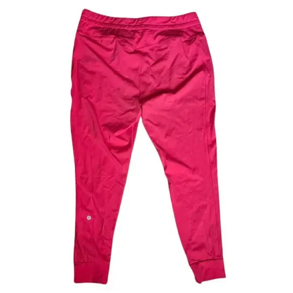 NWT Halara Neon Coral Pink Jogger Pants High Waist Drawstring Stretch XL Petite - Picture 4 of 11